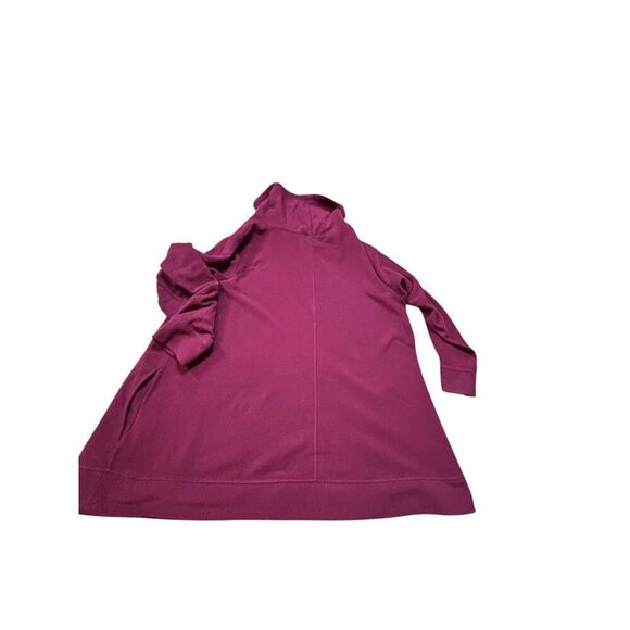 Old Navy Womens Mock Neck Fleece Tunic Sweatshirt XXL Burgundy - Picture 5 of 6